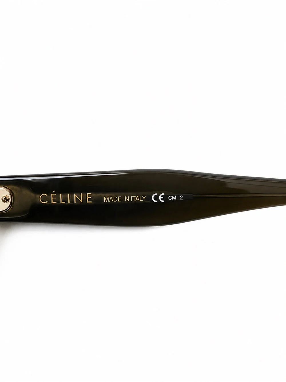 Celine Audrey Brown Cat-Eye Sunglasses with Leather Case